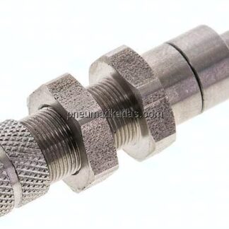 Schott-Kupplungsstecker (NW2,7) 6x4mm Schlauch, Edelstahl