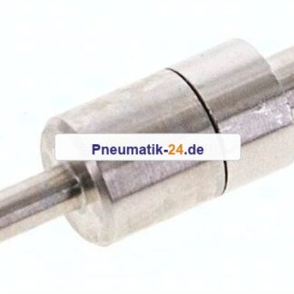 Kupplungsstecker (NW2,7) 3mm Schlauch, Messing vernickelt