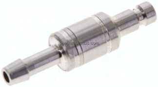 Kupplungsstecker (NW2,7) 4mm Schlauch, 1.4404