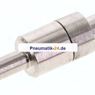 Kupplungsstecker (NW2,7) 4mm Schlauch, Messing vernickelt