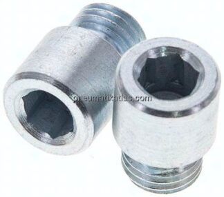 Gewindebolzen f. Rundzylinder, Ø 32 mm (2 Stück)