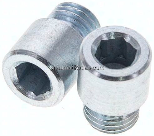 Gewindebolzen f. Rundzylinder, Ø 32 mm (2 Stück)
