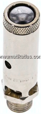 TÜV-Sicherheitsventil G 1/4" (DN8), 0,30 bar, Messing