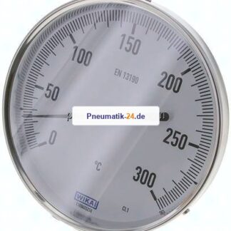 Bimetallthermometer, waagerecht D160/0 bis +300°C/63mm
