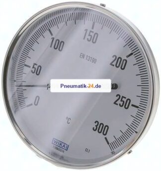 Bimetallthermometer, waagerecht D160/0 bis +300°C/63mm