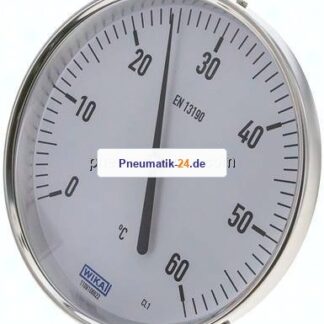 Bimetallthermometer, waagerecht D160/0 bis +60°C/63mm