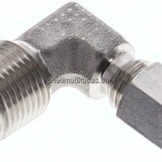 Winkel-Schneidringverschraub. NPT 3/8"-6 L (M12x1,5), 1.4571