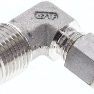 Winkel-Schneidringverschraub. NPT 1/2"-6 S (M14x1,5), 1.4571