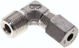 Winkel-Schneidringverschraub. NPT 3/8"-6 S (M14x1,5), 1.4571