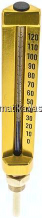 Maschinenthermometer (200mm) senkrecht/0 bis +120°C/63mm