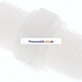 Doppelnippel G 1/4"-G 1/4", PVDF