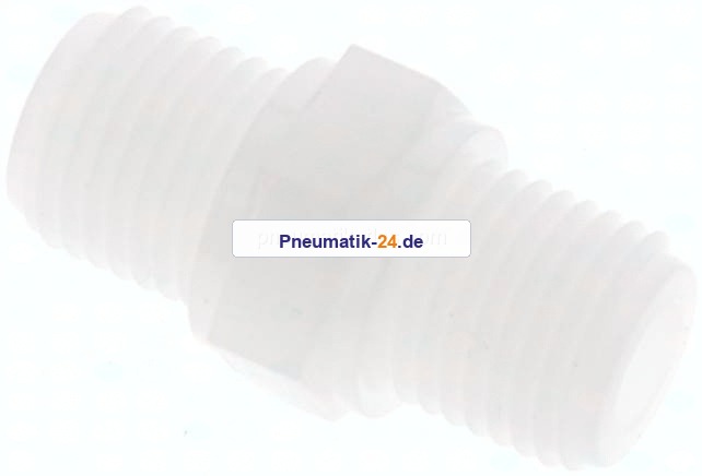 Doppelnippel G 1/4"-G 1/4", PVDF