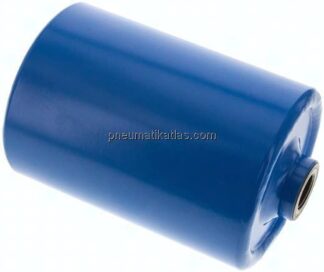Druckluftbehälter 1l, 0 - 11bar, blau lackiert (RAL 5015)