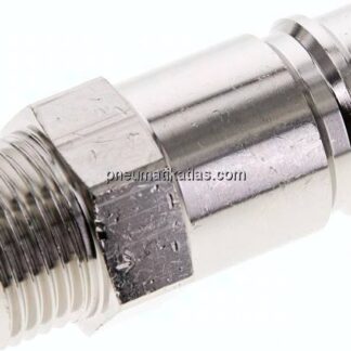 Kupplungsstecker (NW15) G 1/2"(AG), Messing vernickelt