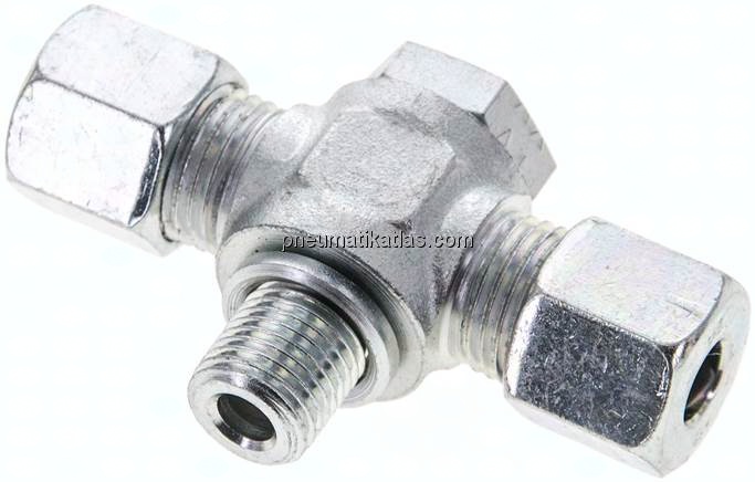 T-Schwenkverschraubung G 1/4"-8 S (M16x1,5), Stahl verzinkt
