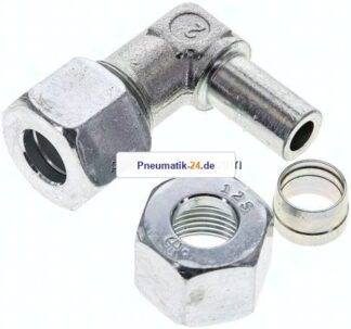 Einstellb. Winkel-Schneidringverschr. 12 S (M20x1,5), Stahl verzinkt