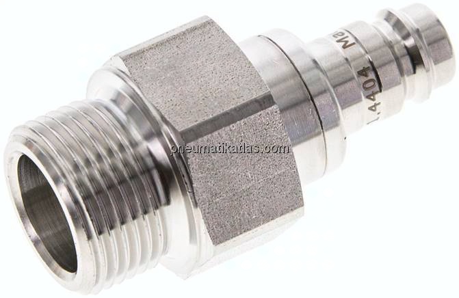 Kupplungsstecker (NW10) G 3/4"(AG), 1.4404