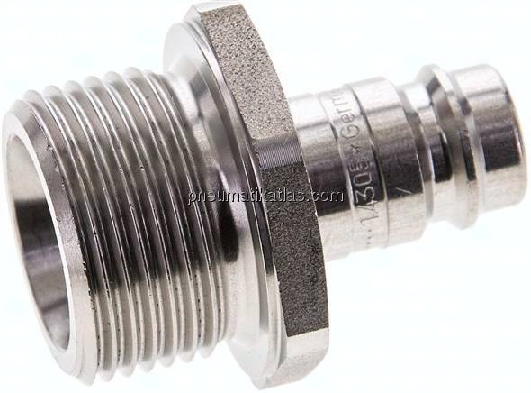 Kupplungsstecker (NW10) G 3/4"(AG), Edelstahl