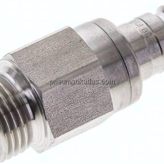 Kupplungsstecker (NW10) G 1/2"(AG), Edelstahl