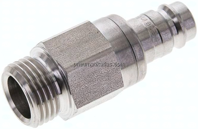 Kupplungsstecker (NW10) G 1/2"(AG), Edelstahl
