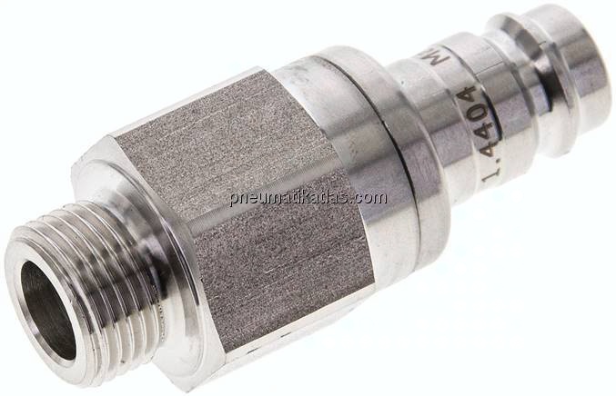 Kupplungsstecker (NW10) G 3/8"(AG), 1.4404