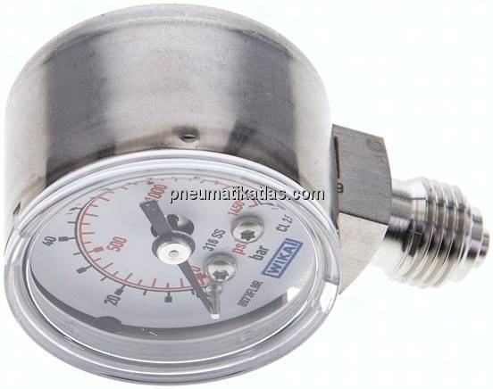 ES-Manometer senkrecht, 40mm, 0 - 100 bar, G 1/4"