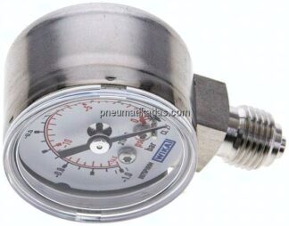 ES-Manometer senkrecht, 40mm, -1 bis 0 bar, G 1/4"