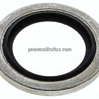Hydraulik-Dichtring mit FKM-Einlage, für Gewinde G 3/8"