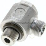Winkel-Schwenkverschraubung G 3/8"-10 S (M18x1,5), ohne Mutter & Schneidring, Stahl verzinkt