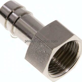 Aufschraub-Schlauchtülle G 3/8"-10mm, Messing vernickelt