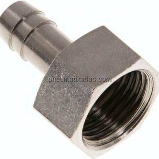 Aufschraub-Schlauchtülle G 1/2"-10mm, Messing vernickelt