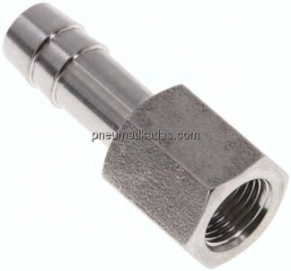 Aufschraub-Schlauchtülle G 1/8"-8 (5/16")mm, 1.4571
