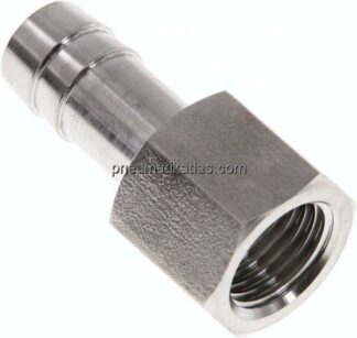 Aufschraub-Schlauchtülle G 1/4"-10mm, 1.4571