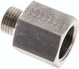 Aufschraub-Schneidringverschr. G 1/2"-10 L (M16x1,5), ohne Mutter & Schneidring, 1.4571