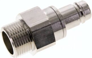 Kupplungsstecker (NW15) G 1"(AG), Messing vernickelt