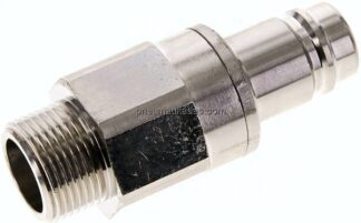 Kupplungsstecker (NW15) G 3/4"(AG), Messing vernickelt