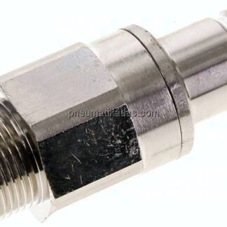 Kupplungsstecker (NW15) G 3/4"(AG), Messing vernickelt