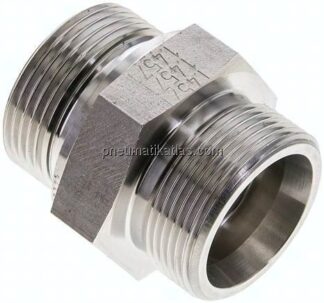 Gerade Schneidringverschr. G 1-1/4"-30 S (M42x2), ohne Mutter & Schneidring, 1.4571