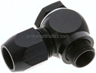 Winkel-Verschraubung G 3/8"-14x8mm, Aluminium