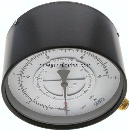 Differenzdruck-Manometer senkrecht, 160mm, 0 - 10 bar