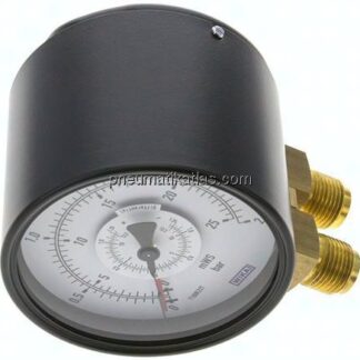 Differenzdruck-Manometer senkrecht, 100mm, 0 - 2,5 bar