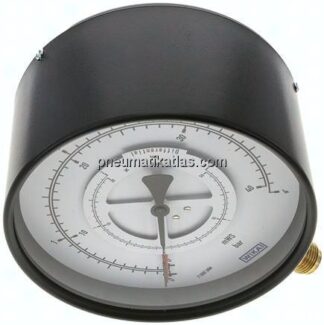 Differenzdruck-Manometer senkrecht, 160mm, 0 - 4 bar