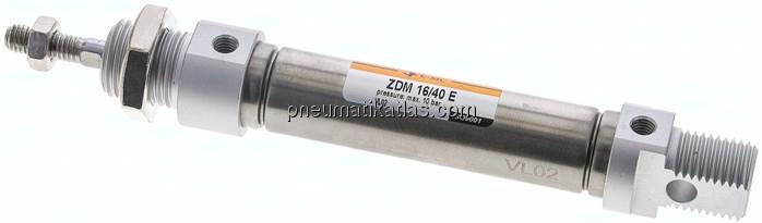 ISO 6432-Zylinder, doppeltwirkend, Kolben 16mm,Hub 40mm
