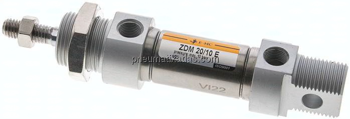 ISO 6432-Zylinder, doppeltwirkend, Kolben 20mm,Hub 10mm