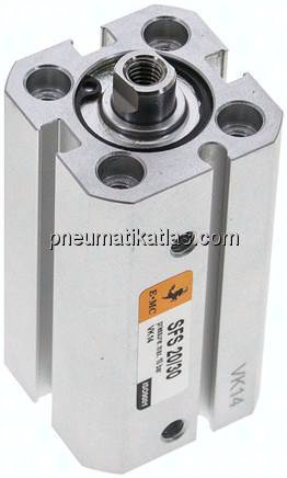 ISO 21287-Zylinder, doppeltw., Kolben 20mm, Hub 30mm