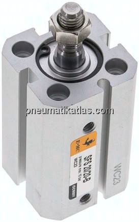 ISO 21287-Zylinder, doppeltw., Kolben 20mm, Hub 20mm