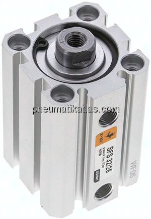 ISO 21287-Zylinder, doppeltw., Kolben 32mm, Hub 25mm