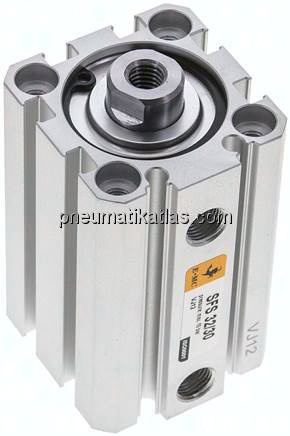 ISO 21287-Zylinder, doppeltw., Kolben 32mm, Hub 30mm