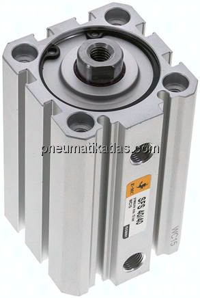 ISO 21287-Zylinder, doppeltw., Kolben 40mm, Hub 40mm