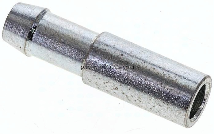 Schlauchnippel Rohr 12, Schl. 9 - 10mm, Stahl verzinkt